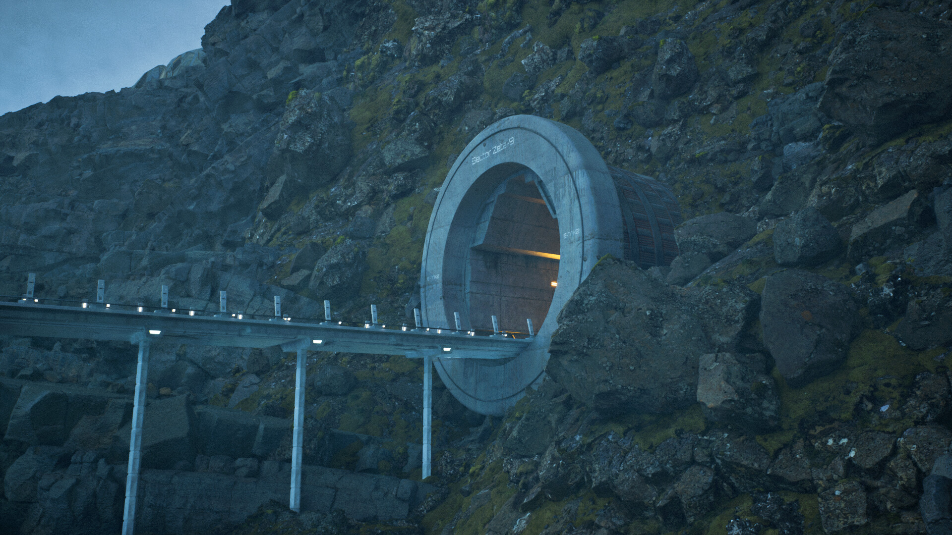 Odyssey science fiction short film environment created by Tivan Hajiloo in Unreal Engine 5